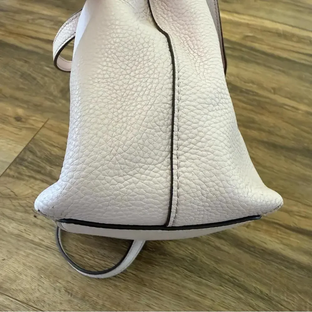 KATE SPADE Lavender Leather Gwyn Pershing Street Convertible Satchel Bag EUC - Picture 12 of 14